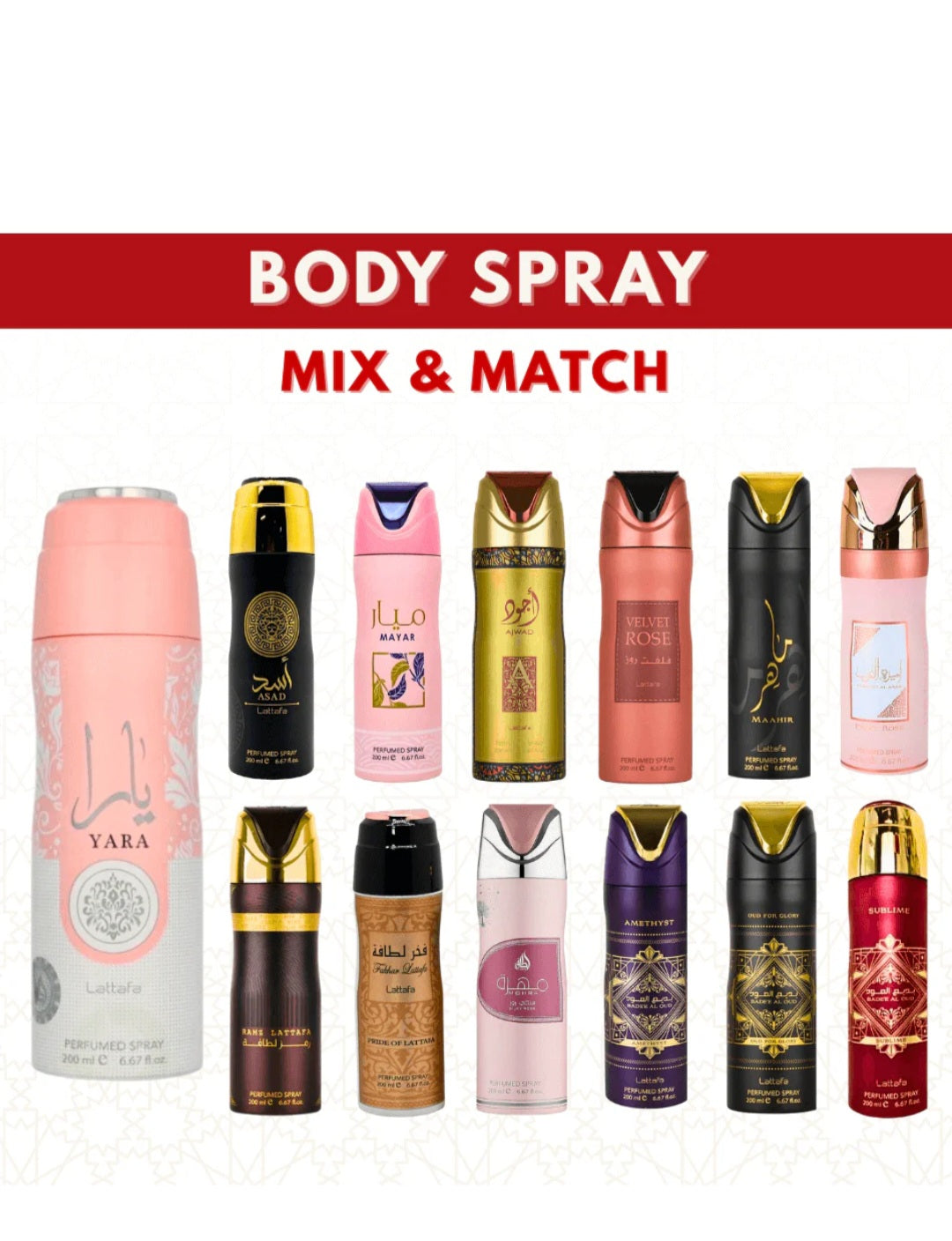 24 BODY SPRAY BY LATTAFA