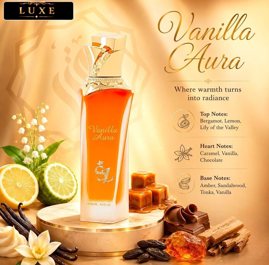 VANILLA AURA EDP 100ML UNISEX BY MAISON ASRAR