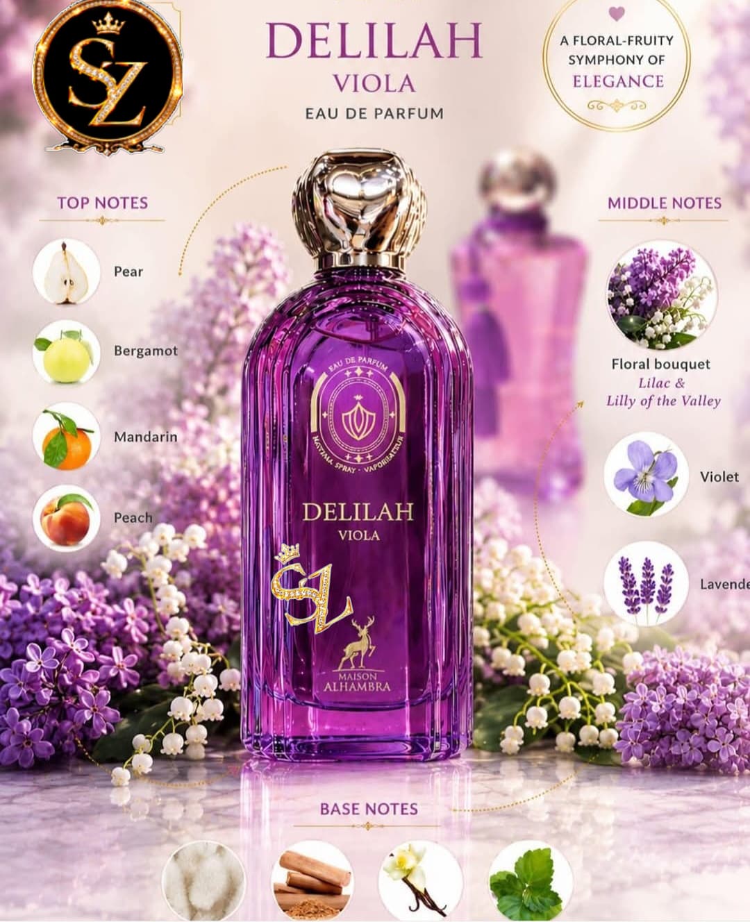 DELILAH VIOLA EDP 100ML FOR WOMEN BY MAISON ALHAMBRA