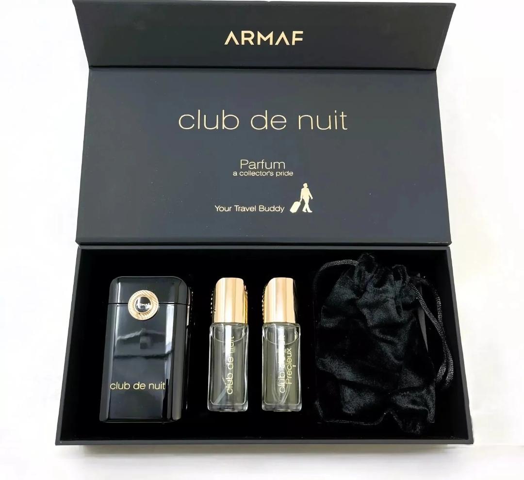 CLUB DE NUIT INTENSE PARFUM  COLLECTOR PRIDE TRAVEL BUDDY SET FOR MEN BY ARMAF